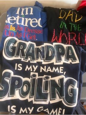3 vintage best dad grandpa shirt bundle lg 90s b1 made in usa